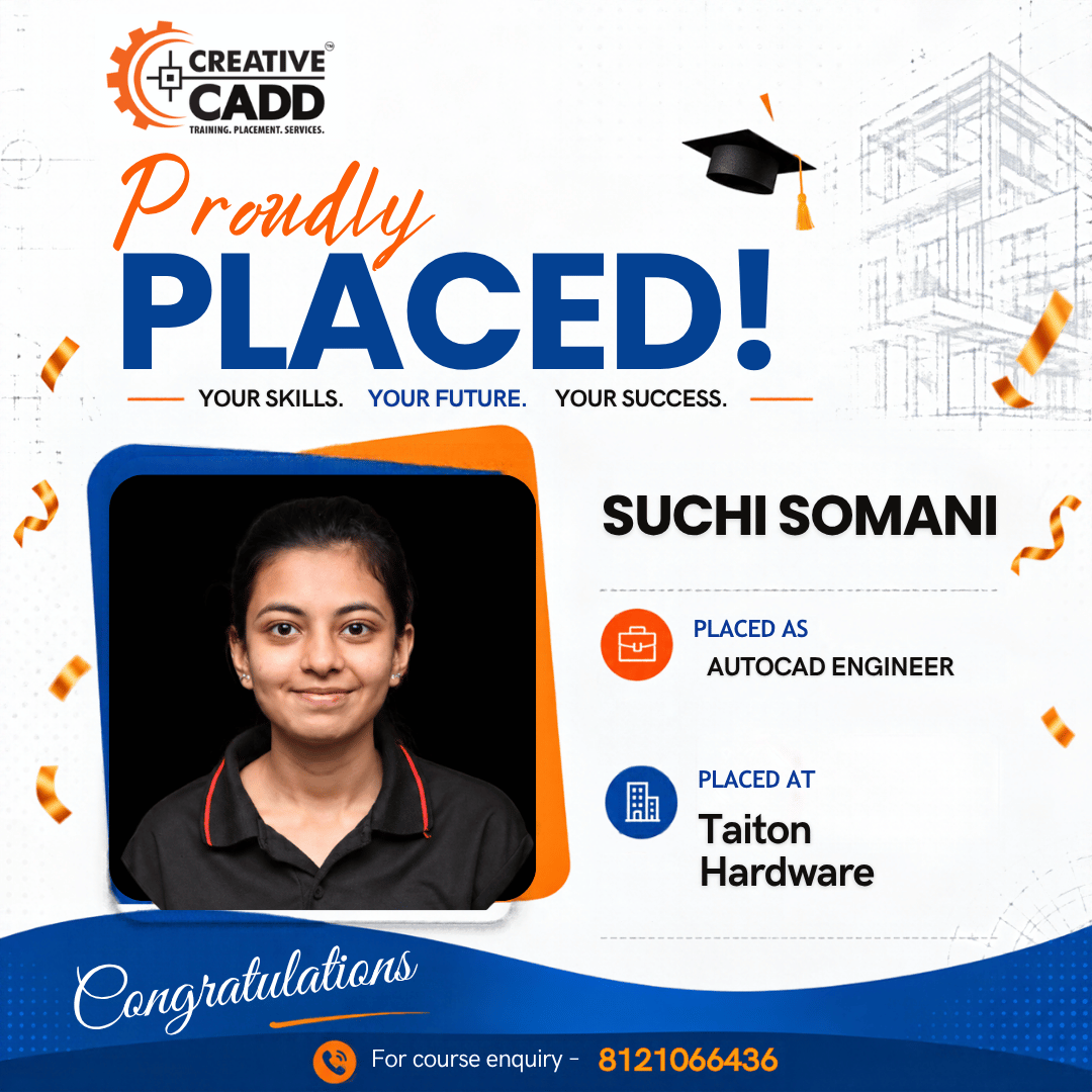 Placed student from Creative CAD